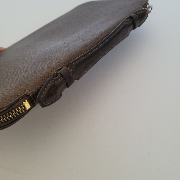 LOUIS VUITTON LV Brown Zip Around Wallet Organizer Atoll Large Clutch Unisex - Picture 3 of 14